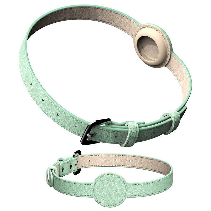 KFX-1585597 Microfiber Dog Positioning Collar in Black, Pink, Brown, Sky Blue, Lake Green - All Seasons, PU Material, Size S & L