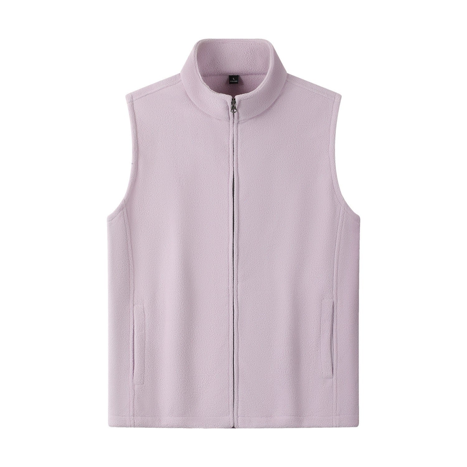 KFX-1589053 Double-Sided Fleece Cardigan with Zipper and Stand Collar for Men