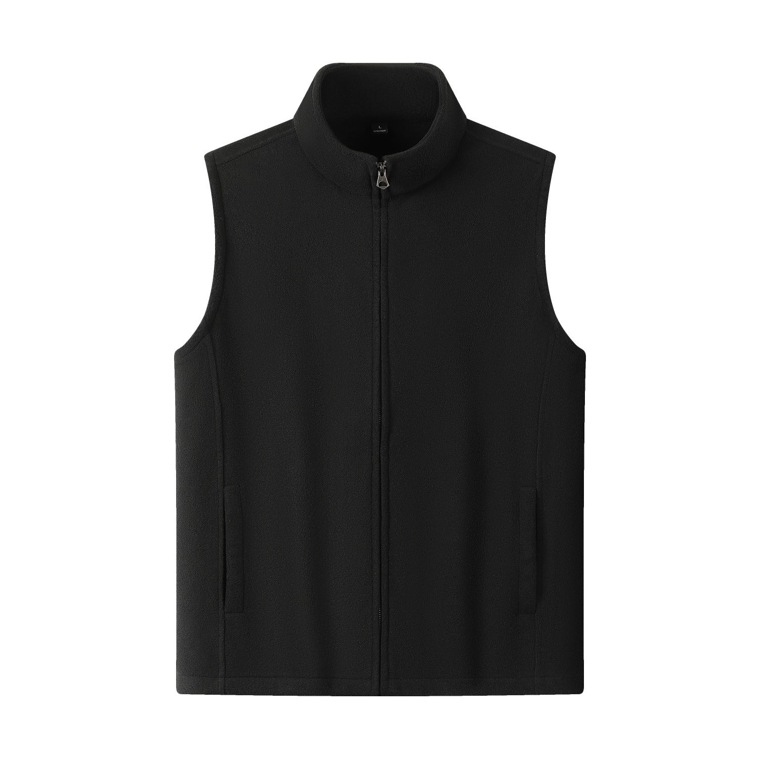 KFX-1589053 Double-Sided Fleece Cardigan with Zipper and Stand Collar for Men