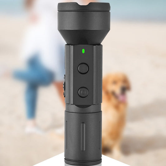 KFX-1590205 Ultrasonic Dog Bark Control Device with Rechargeable Battery, Outdoor Use, Black