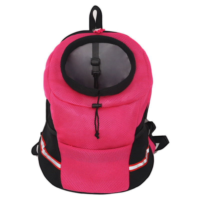 KFX-1591613 Breathable Pet Backpack Chest Bag for Dogs - Medium to Soft Mesh Design in Various Colors