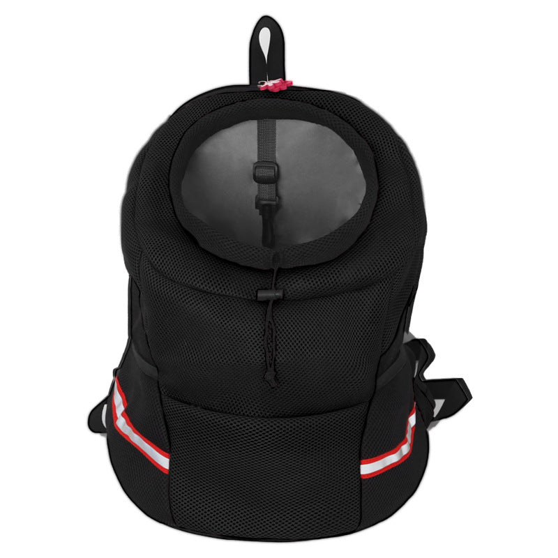 KFX-1591613 Breathable Pet Backpack Chest Bag for Dogs - Medium to Soft Mesh Design in Various Colors