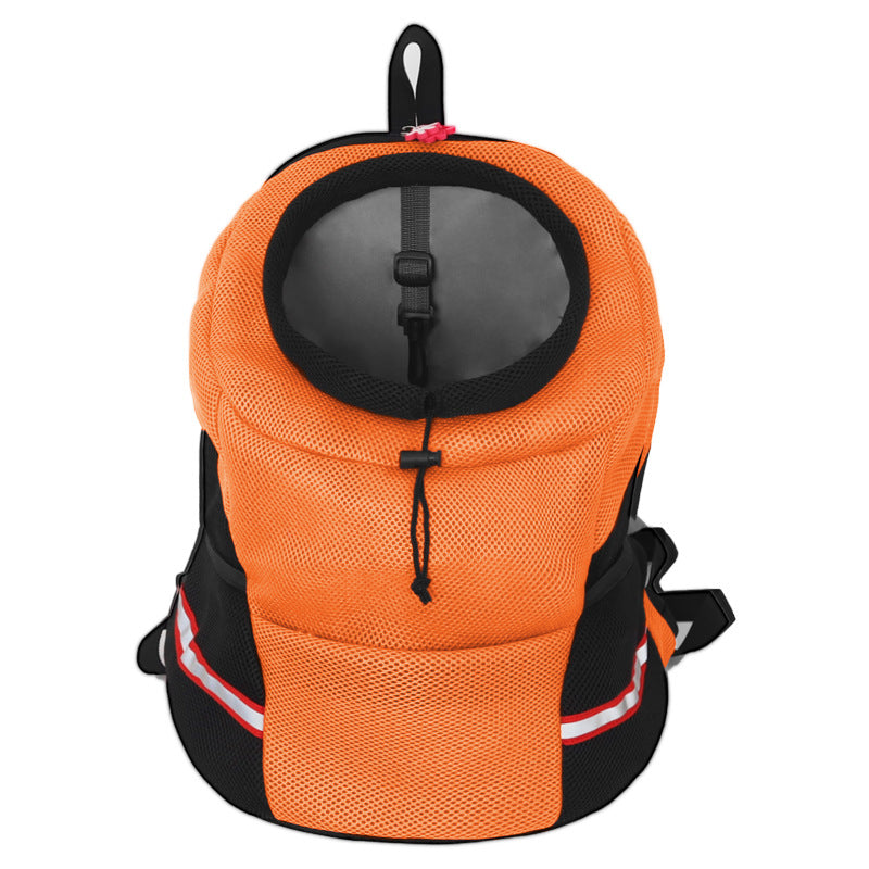 KFX-1591613 Breathable Pet Backpack Chest Bag for Dogs - Medium to Soft Mesh Design in Various Colors
