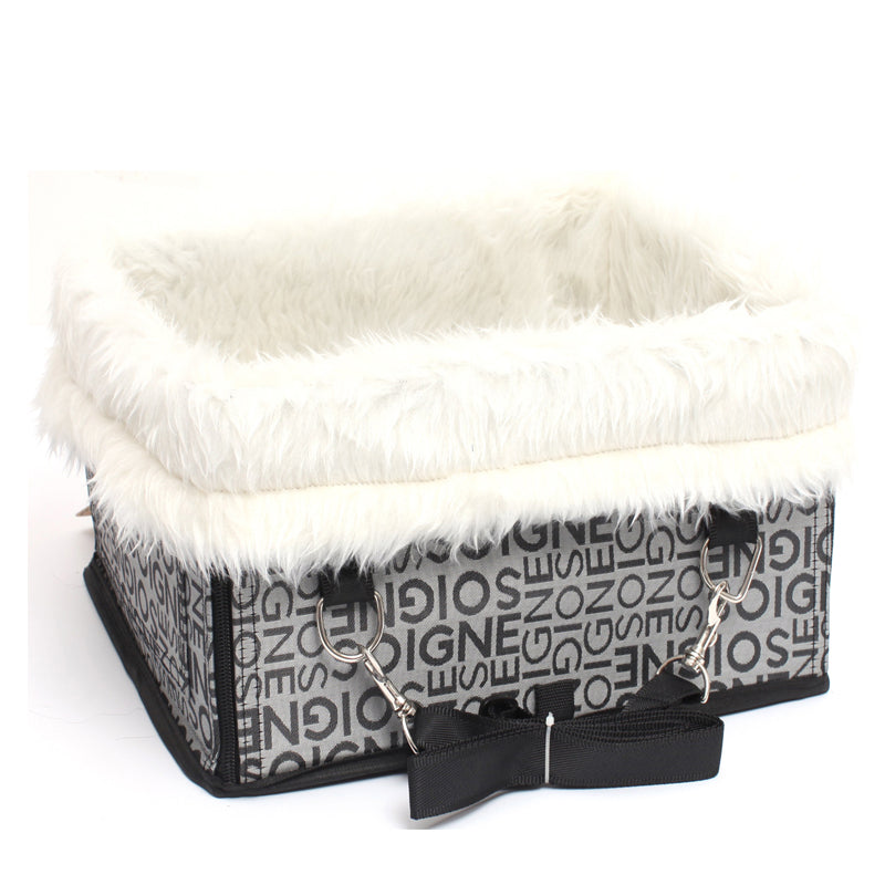 KFX-1594173 Double Layer Waterproof Dog Pad for Car with Detachable Cashmere Lining
