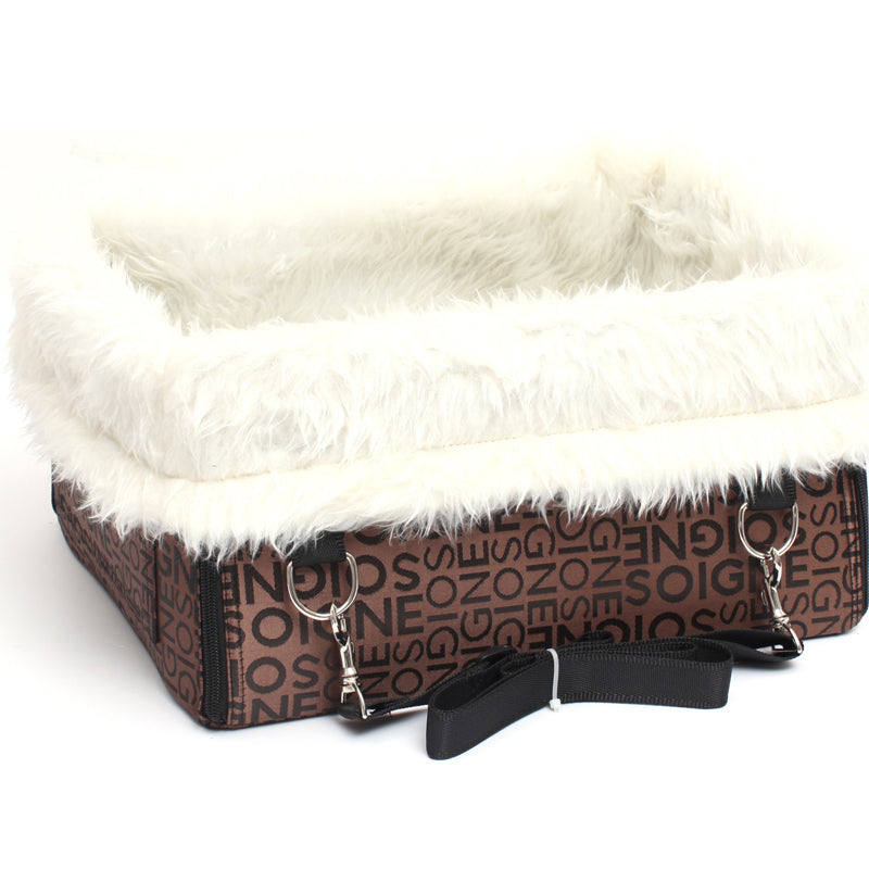 KFX-1594173 Double Layer Waterproof Dog Pad for Car with Detachable Cashmere Lining
