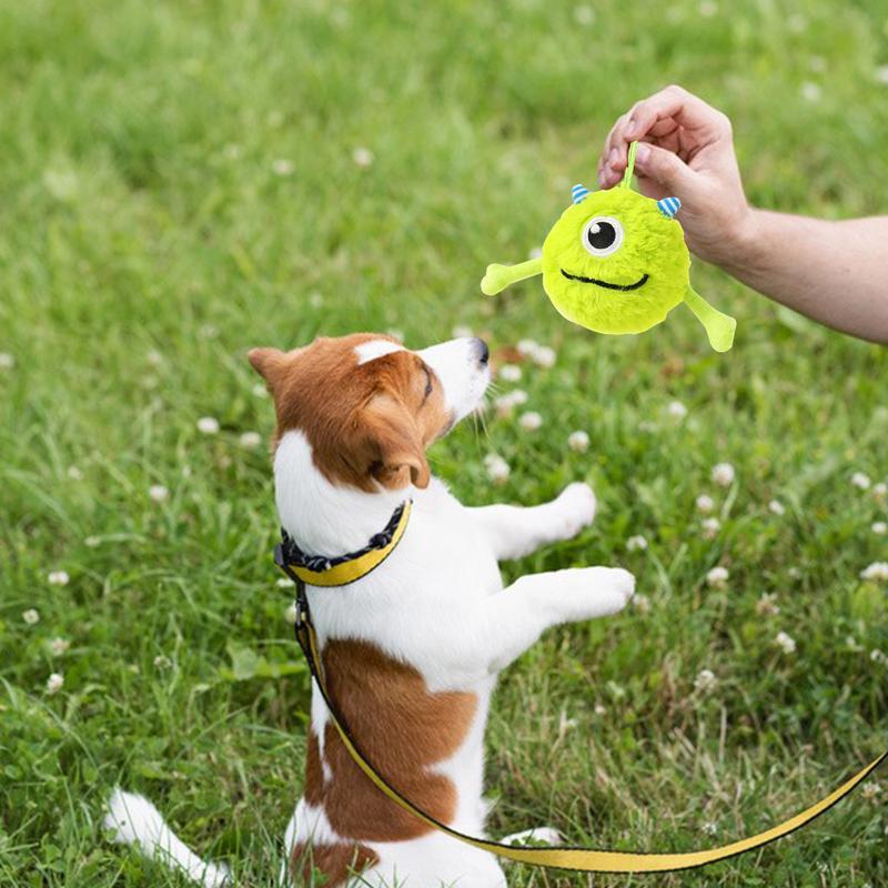 KFX-1596605 Interactive Dog Teething Toy Ball - Soft, Flexible, Bite-Resistant Chew Toy for Gums and Exercise