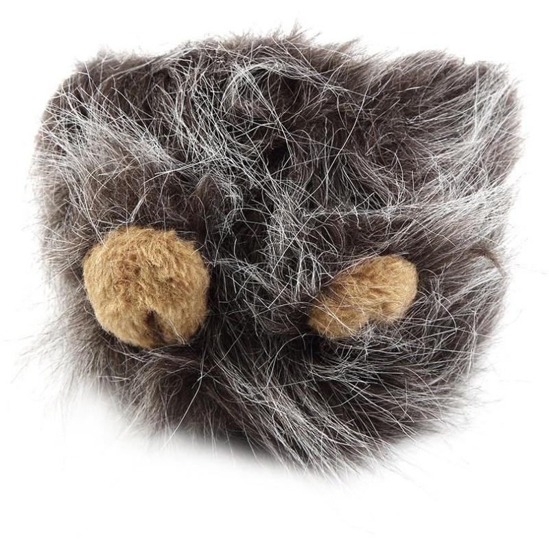 KFX-1599933 Lion Mane Costume Hat for Small Dogs and Cats - Festive Pet Accessory for Halloween and Parties
