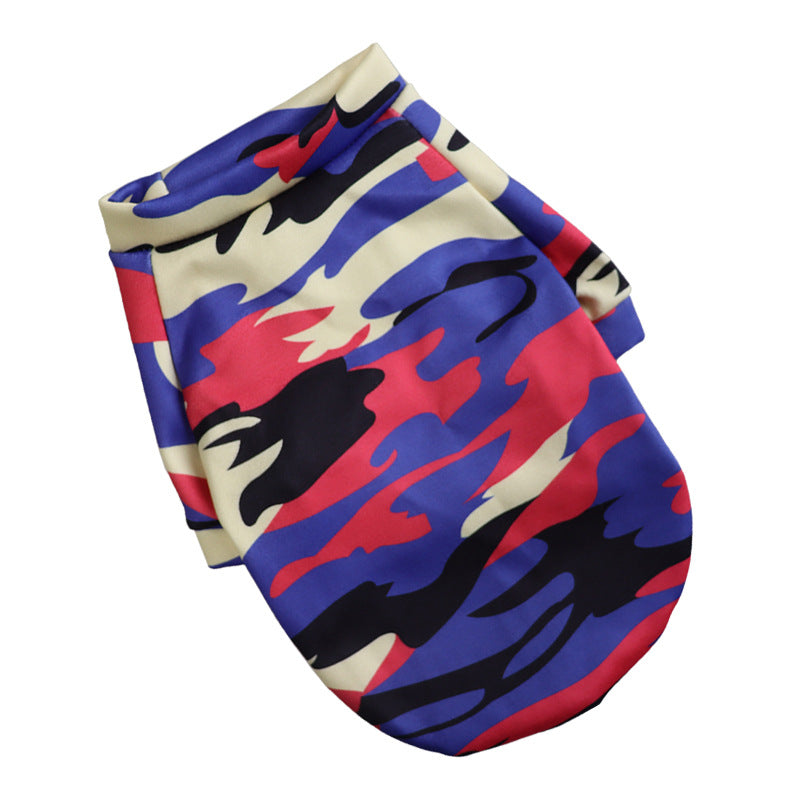 KFX-1600189 Floral Design Thin Fleece Dog Sweater in Various Colors and Sizes