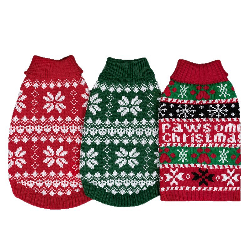 KFX-1600701 Personalized Christmas Sweater for Pets in Various Designs and Sizes