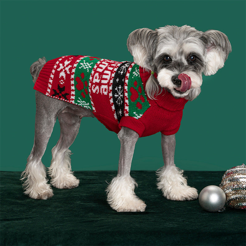 KFX-1600701 Personalized Christmas Sweater for Pets in Various Designs and Sizes