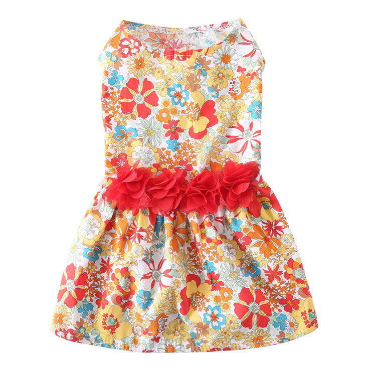 KFX-1601469 Simple Print Skirt for Dogs in Various Colors and Sizes