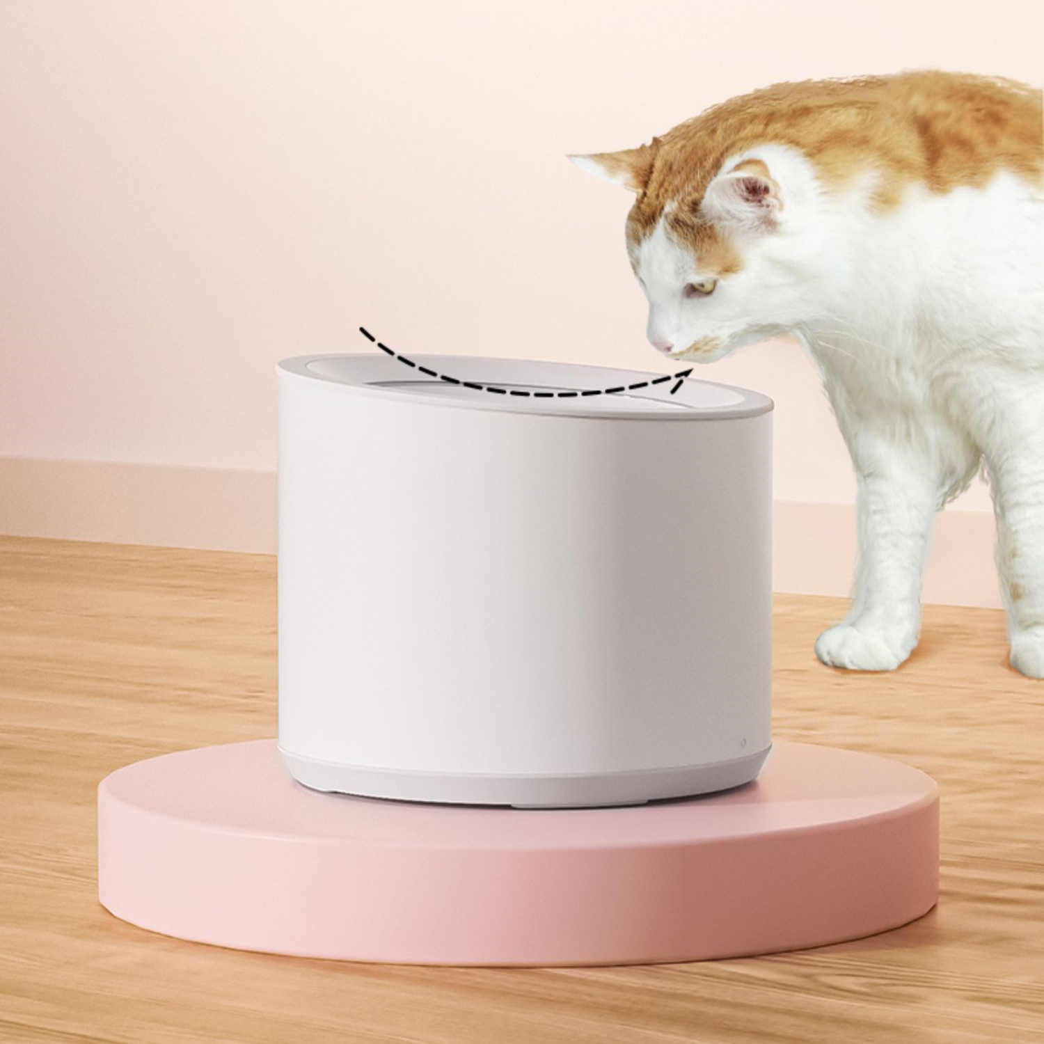 KFX-1606717 Intelligent Pet Water Dispenser with UV Lamp and Automatic Filtration System, 1.8L Capacity