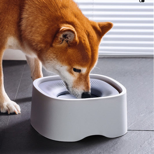 KFX-1606845 Pet Square Floating Bowl - Wet-proof Design for Easy Feeding - Available in Millet White, Yellow, Purple - Made from Durable ABS Resin