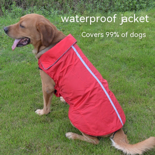 KFX-1611197 Waterproof Outdoor Shell Jacket Raincoat for Dogs and Cats - Multiple Sizes and Colors Available