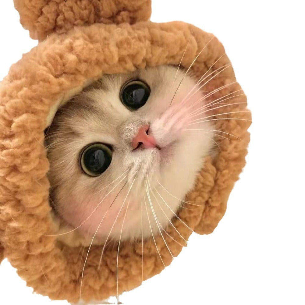 KFX-1614013 Colorful Hand-Knitted Seasonal Pet Hats for Fashionable Pets