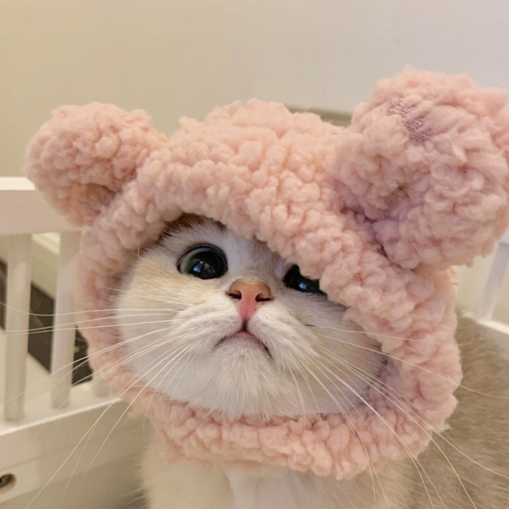 KFX-1614013 Colorful Hand-Knitted Seasonal Pet Hats for Fashionable Pets