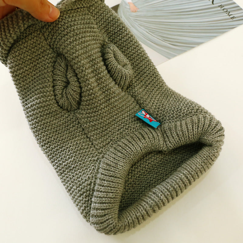 KFX-1614397 Cozy Acrylic Pet Sweater for Autumn and Winter - Stretchable Design