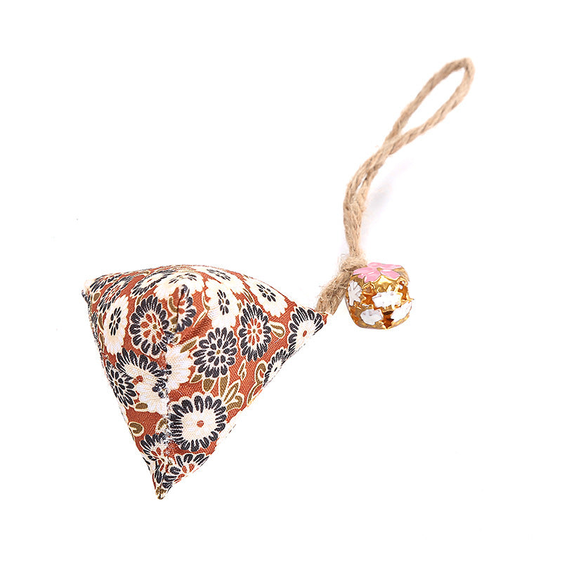 KFX-1616061 Dragon Boat Festival Cat Dumplings with Catnip and Bells - Fun Chew Toy for Cats