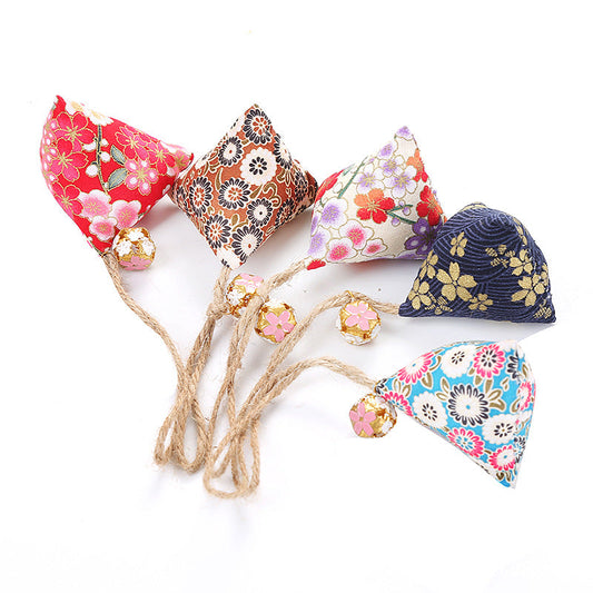 KFX-1616061 Dragon Boat Festival Cat Dumplings with Catnip and Bells - Fun Chew Toy for Cats