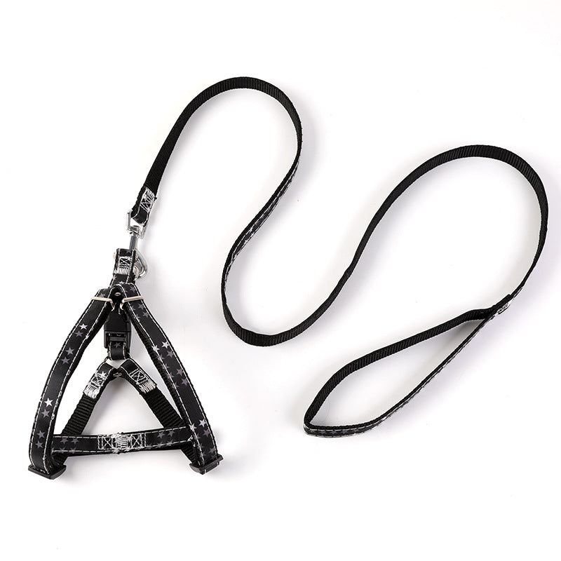 KFX-1616189 Adjustable Nylon Dog Leash with Personalized Print for All Seasons