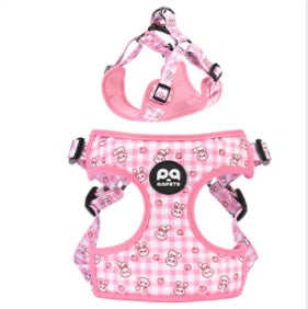 KFX-1621437 Y-shaped Oxford Cloth Dog Harness Vest with Reflective Strips and Breathable Mesh - Small and Medium Sizes Available