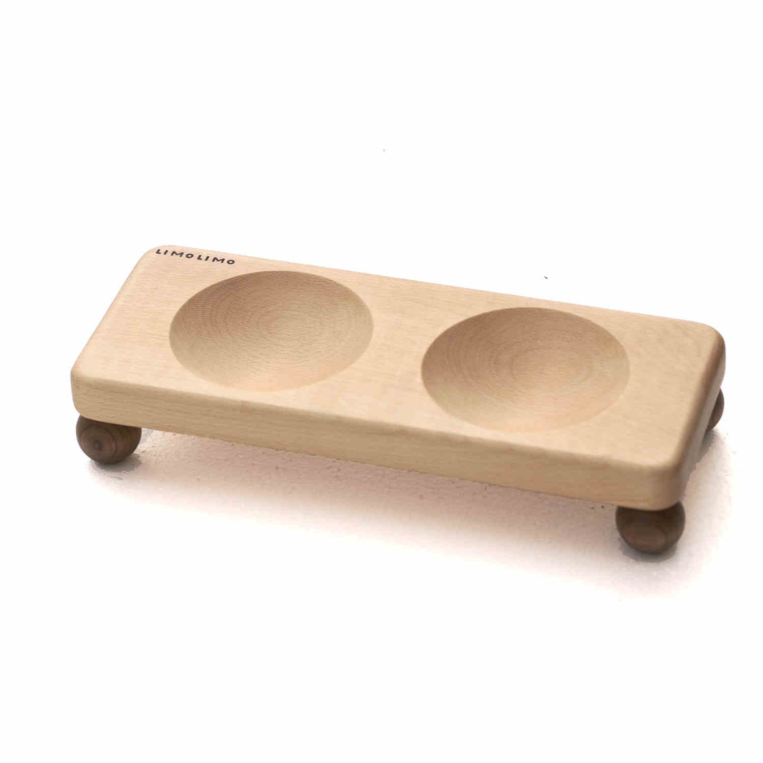 KFX-1622333 Solid Wood Cat Bowl with Ceramic Feeding Options in Various Colors