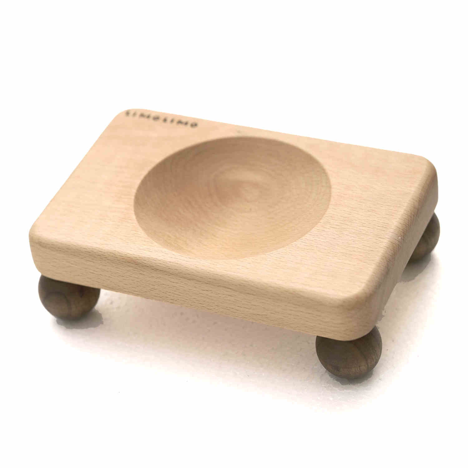 KFX-1622333 Solid Wood Cat Bowl with Ceramic Feeding Options in Various Colors