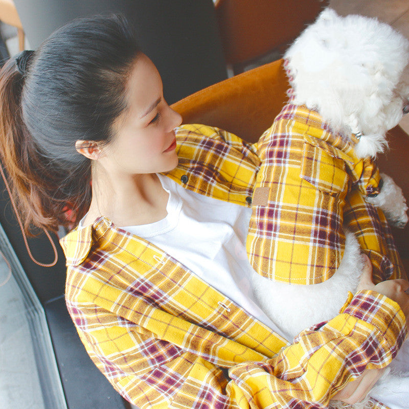 KFX-1632061 Lightweight Cotton Shirt for Dogs and Cats - Spring/Summer Casual Wear