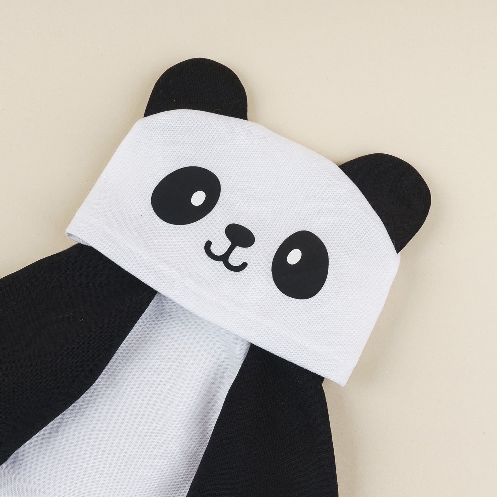 KFX-1632957 Adorable Panda-Shaped Sweater for Pets in Black and White, Comfortable Polyester Fabric, Various Sizes Available