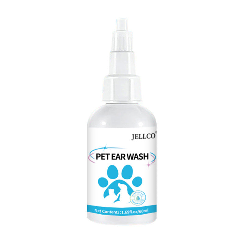 KFX-1635517 Pet Ear Drops for Cleaning and Mite Removal - 60ml Ear Wash