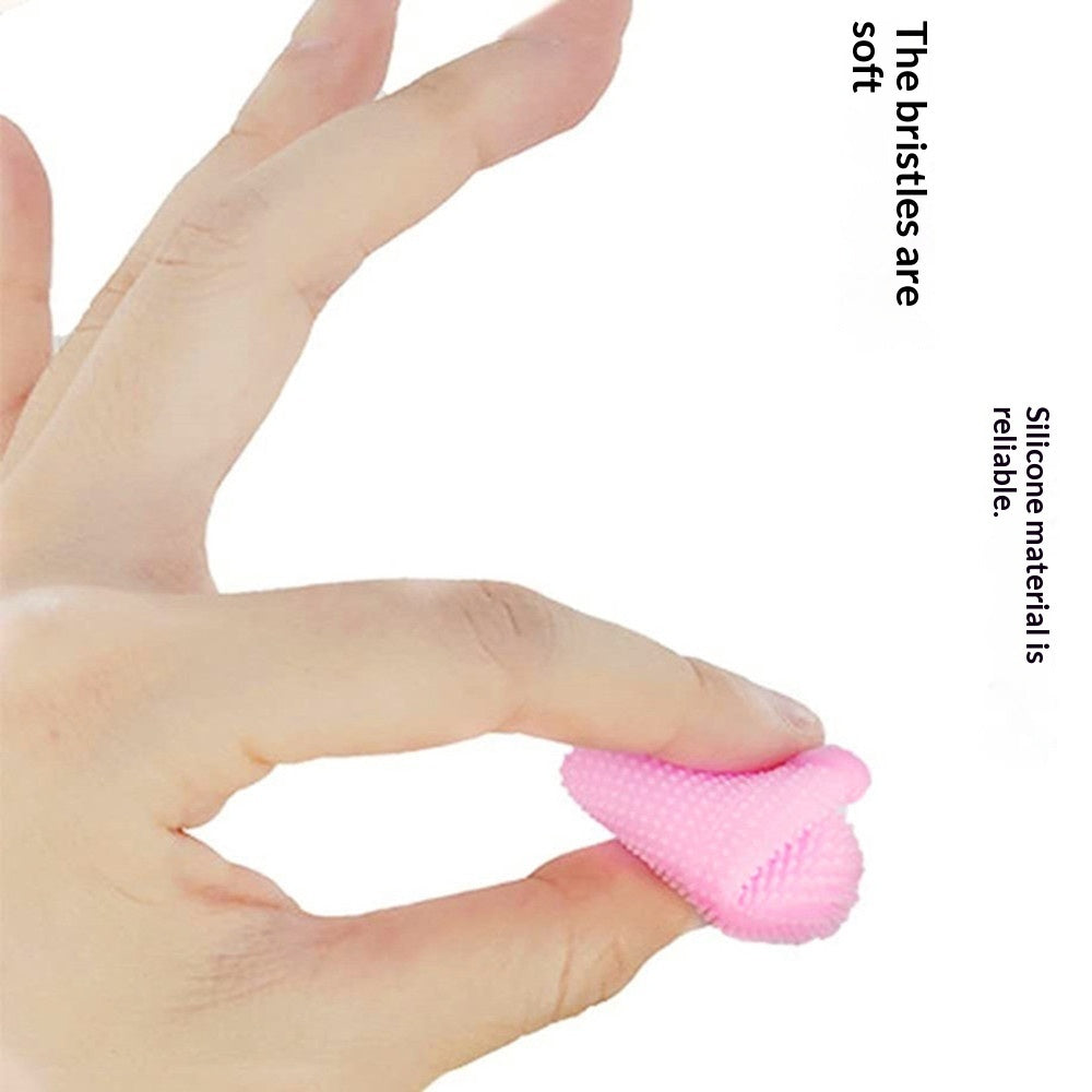 KFX-1636285 Silicone 360-Degree Finger Toothbrush for Deep Oral Cleaning of Dogs and Cats