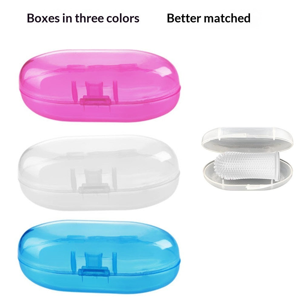 KFX-1636285 Silicone 360-Degree Finger Toothbrush for Deep Oral Cleaning of Dogs and Cats