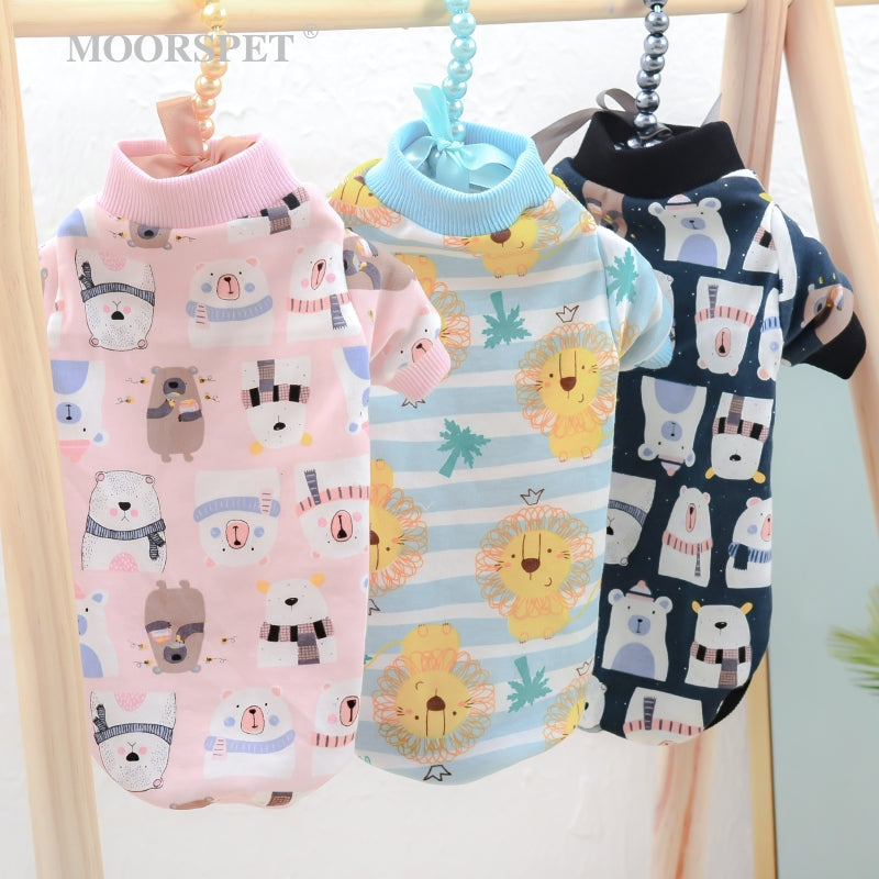 KFX-1637821 Cotton Bottoming Clothing for Hairless Cats - Air Conditioning Apparel in Lion, Pink Bear, and Tibetan Bear Designs
