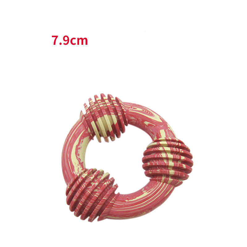 KFX-1638461 Rubber Anti-Bad Breath Molar Stick Chew Toy for Dogs - 7.9CM & 10.2CM Options