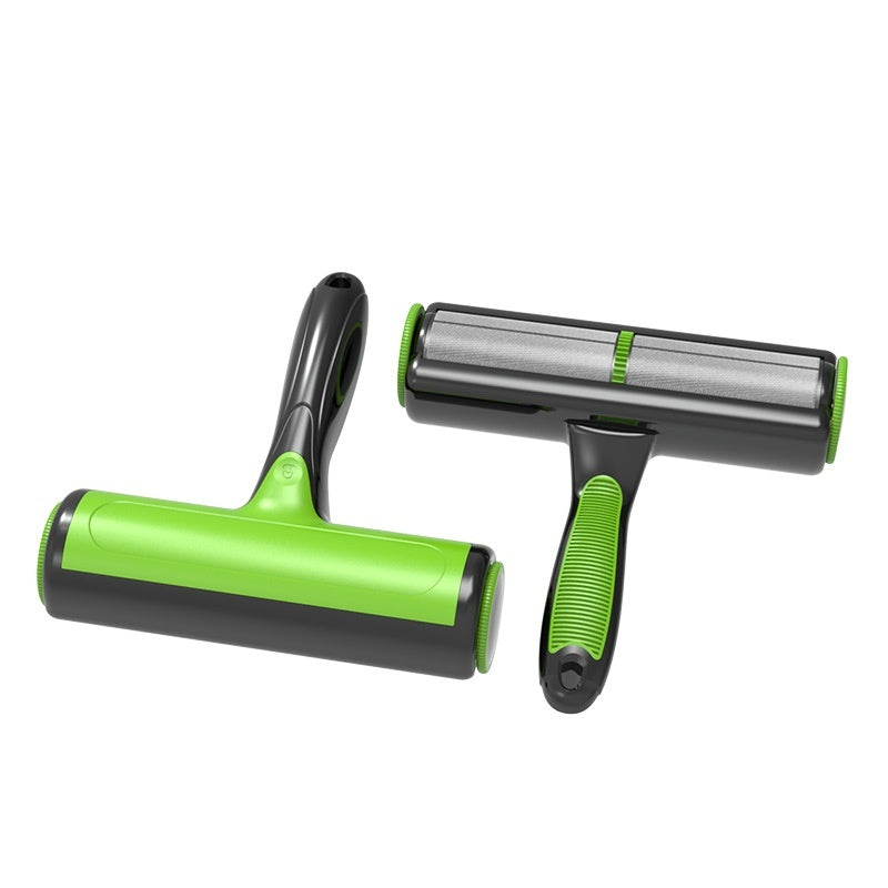 KFX-1639229 Pet Two-way Automatic Cleaning Lint Roller - Green, Lake Blue, Gray White