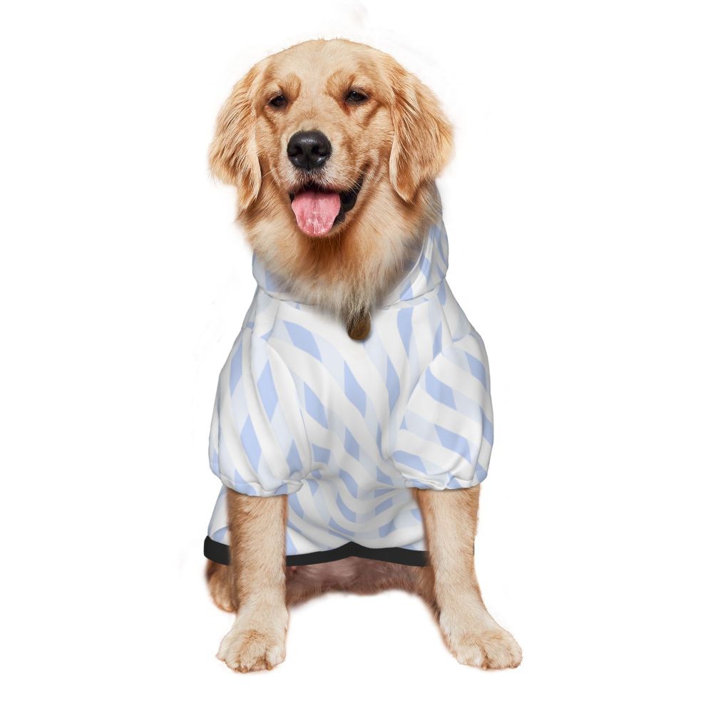 KFX-1641789 Cozy Hooded Sweatshirt for Medium and Large Dogs - Soft Polyester Design with Pockets