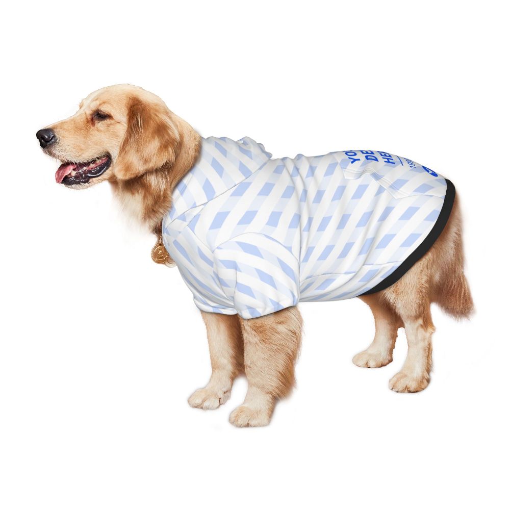 KFX-1641789 Cozy Hooded Sweatshirt for Medium and Large Dogs - Soft Polyester Design with Pockets