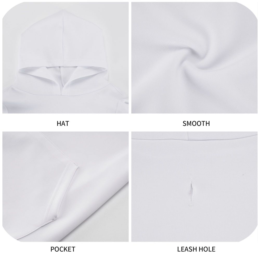 KFX-1641789 Cozy Hooded Sweatshirt for Medium and Large Dogs - Soft Polyester Design with Pockets