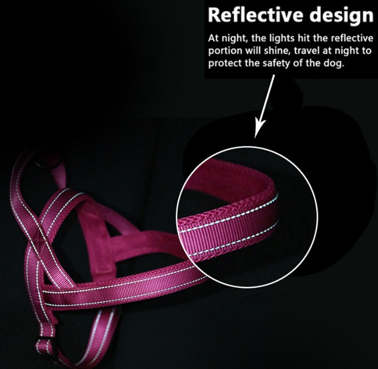 KFX-1642685 Adjustable Nylon Dog Chest Strap for Comfortable Fit - Multiple Sizes Available