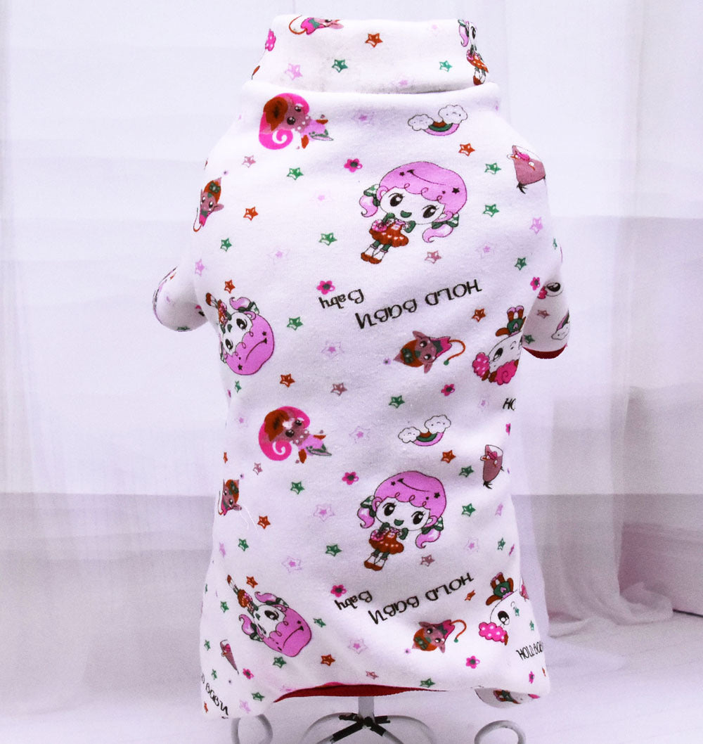 KFX-1643965 Cozy Fleece Sweater for Cats - Four-Legged Casual Outfit in New Little Fairy Design, Sizes S-XXL