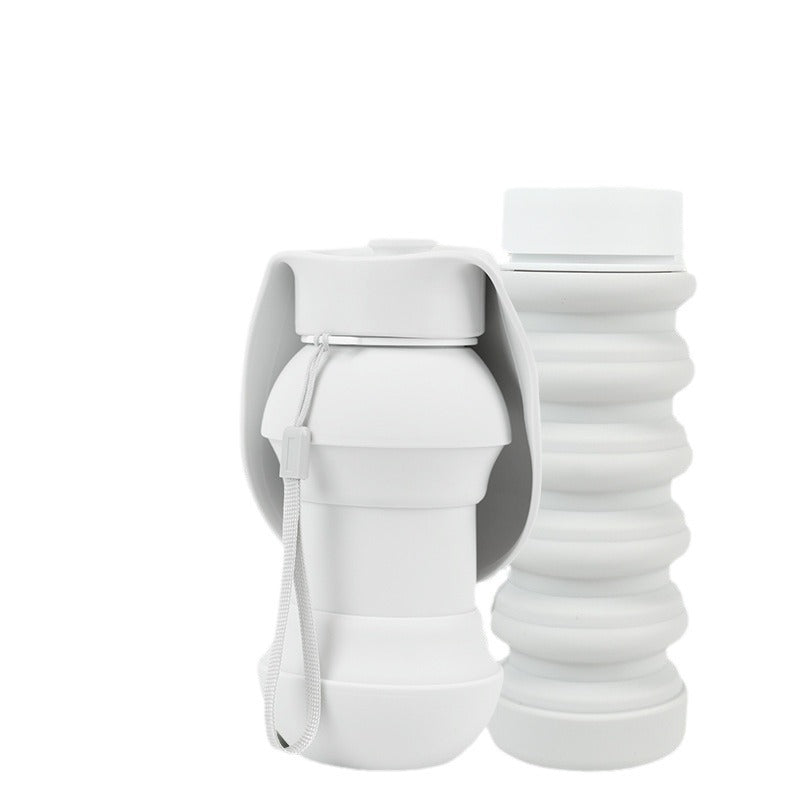 KFX-1645245 Portable Silicone Folding Drinking Cup for Pets - Short and Long Sizes Available