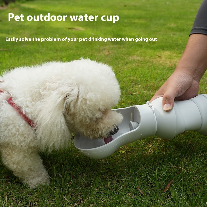 KFX-1645245 Portable Silicone Folding Drinking Cup for Pets - Short and Long Sizes Available