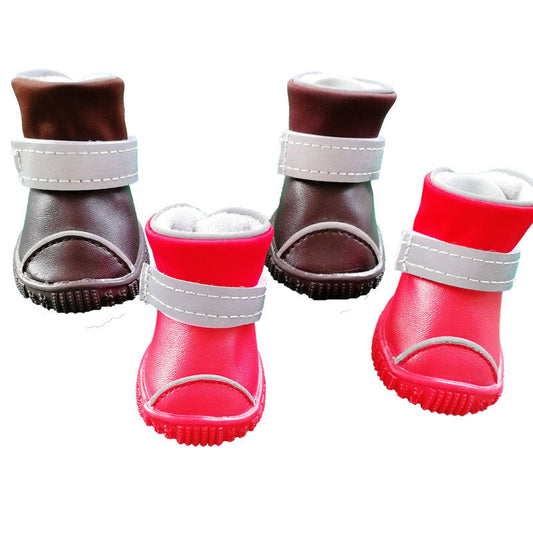 KFX-1646013 Waterproof Rain Boots for Small Dogs - Non-Slip, Cute Design, Various Sizes Available