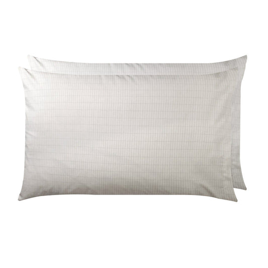 KFX-1646653 Silver Fiber Cotton Pillowcase for Dogs - White and Gray, 50x76 cm