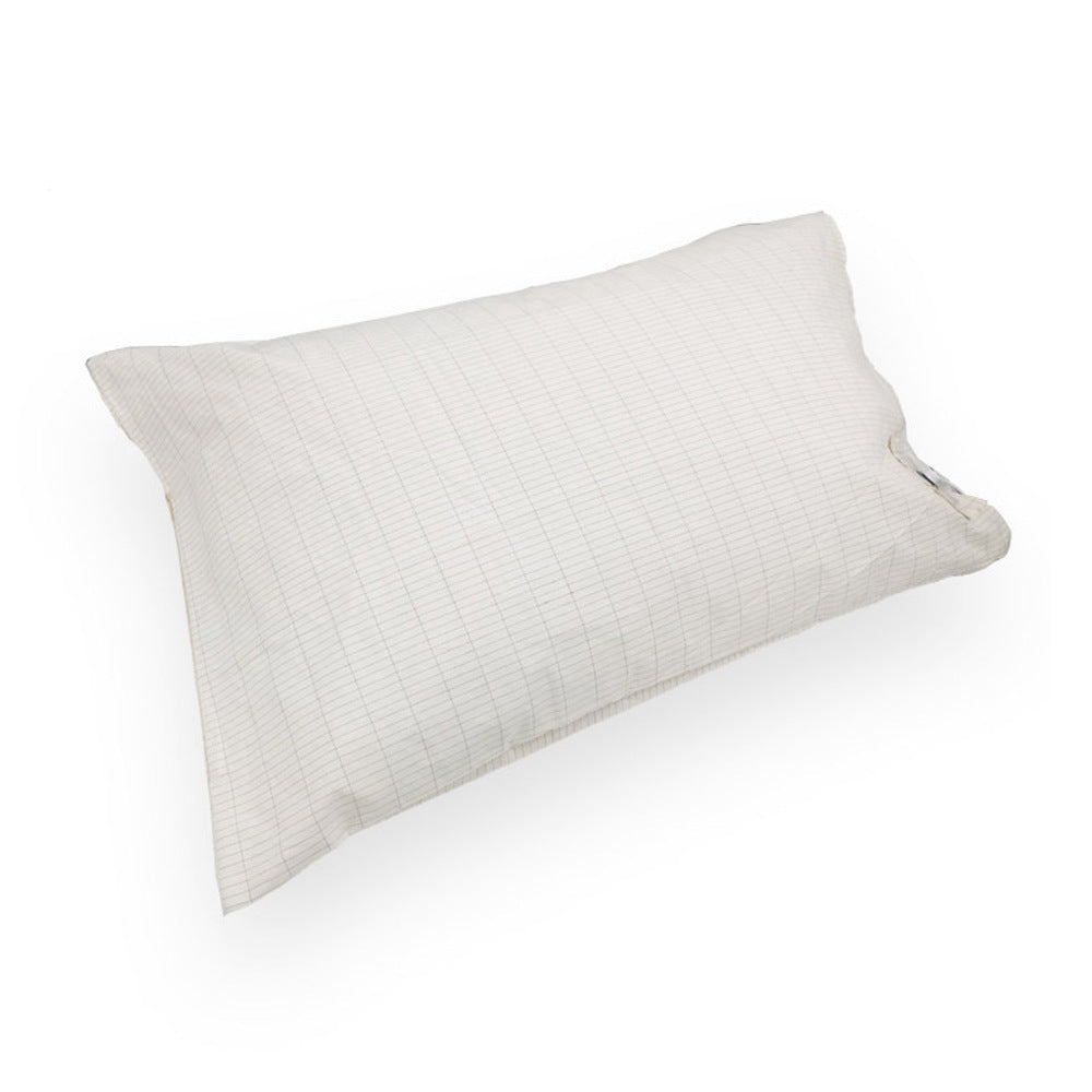 KFX-1646653 Silver Fiber Cotton Pillowcase for Dogs - White and Gray, 50x76 cm