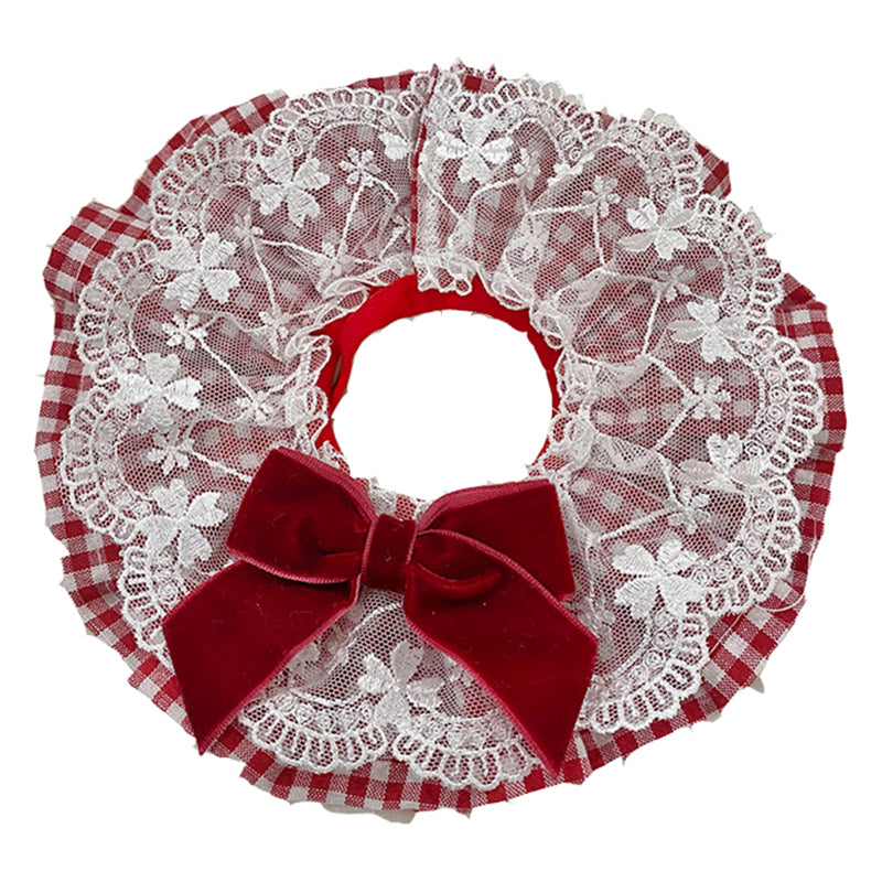 KFX-1646781 Cute Triangle Scarf for Dogs and Cats – Red Accessory in Various Sizes