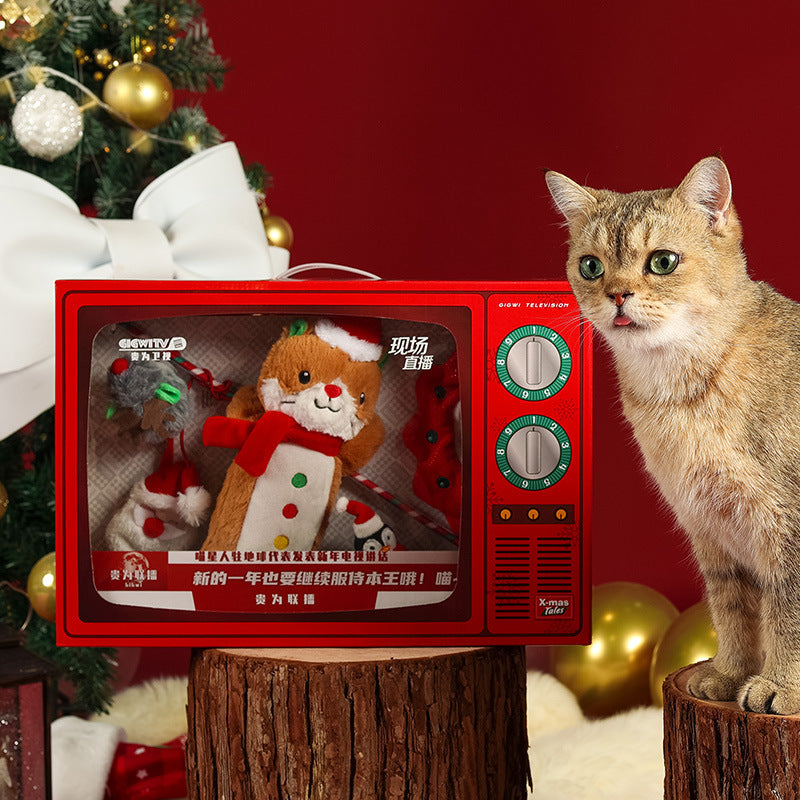 KFX-1648829 Teething Plush Bite-Resistant Toys for Dogs and Cats - Gift Box Set