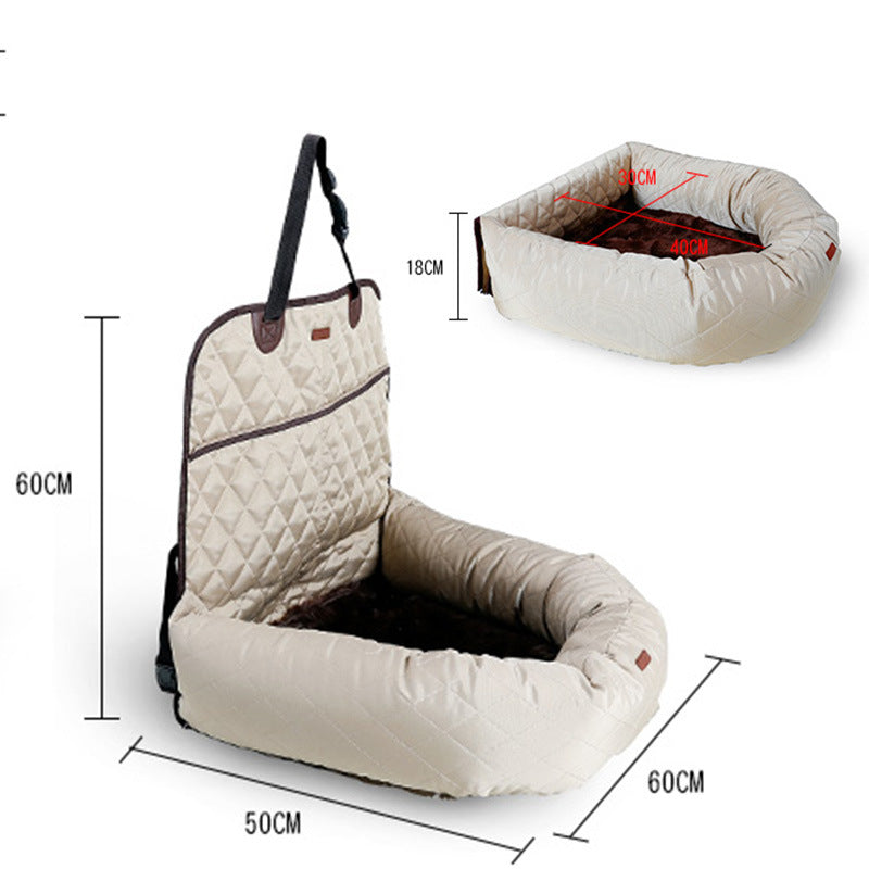 KFX-1649213 Removable and Washable Thickened Pet Dog Car Mat - Waterproof Non-Slip Oxford Cloth