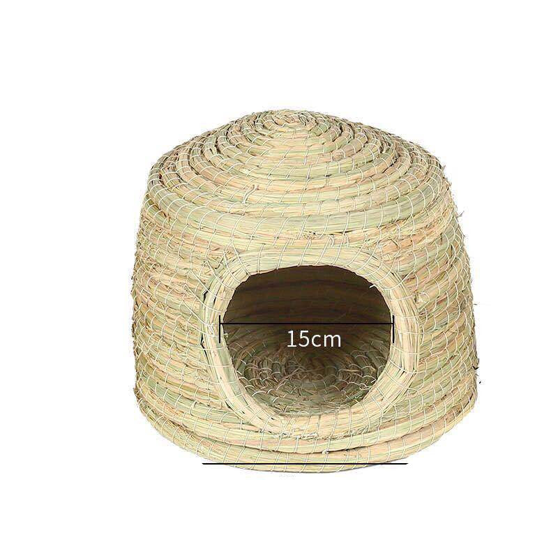 KFX-1649341 Cozy Iron Wire Straw Pet Grass Nest for Comfortable Living