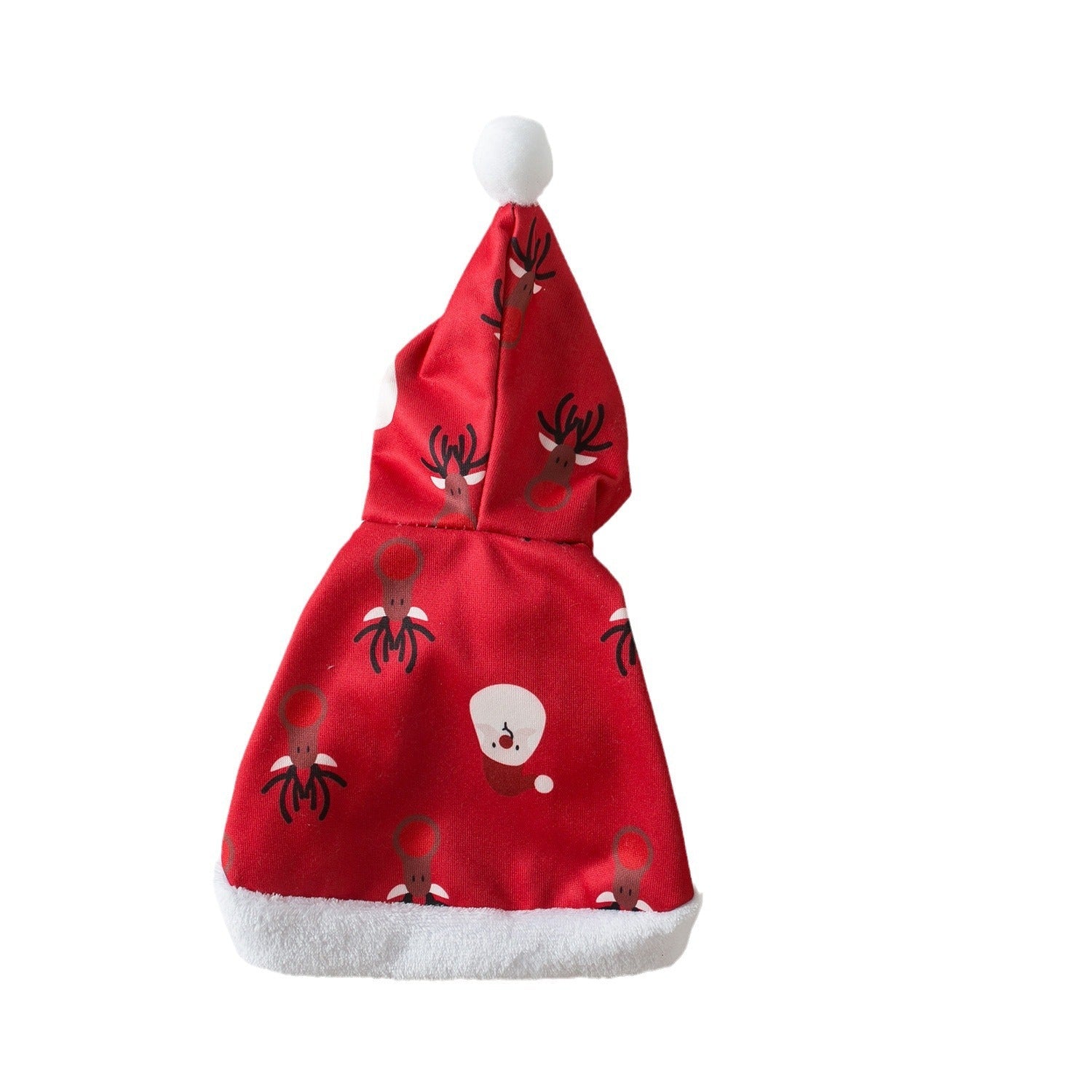 KFX-1654589 Little Red Riding Hood Cloak for Pets – Stylish Deer Cape in Red or Green, Sizes S, M, L